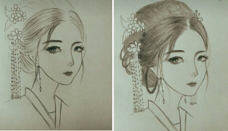 二月二，電力作家坐家“戰(zhàn)疫”新作——觀美姬素描遙寄故鄉(xiāng)九妹