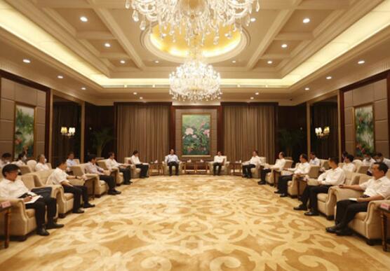 國家電網董事長毛偉明與福建省委書記于偉國、省長唐登杰會談