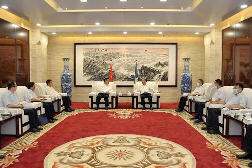 辛保安會(huì)見中國(guó)西電集團(tuán)董事長(zhǎng)白忠泉、總經(jīng)理裴振江