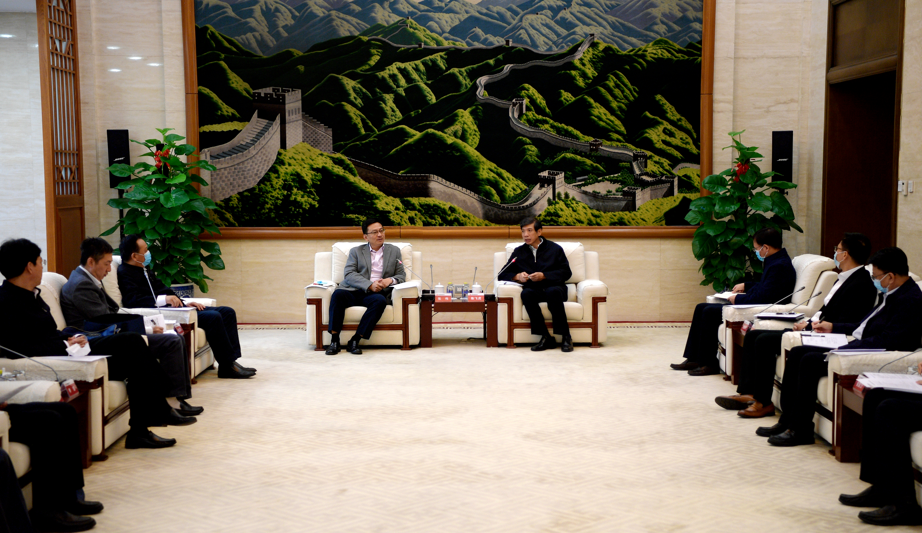 陳飛虎會見國家管網(wǎng)集團(tuán)董事長張偉、總經(jīng)理侯啟軍