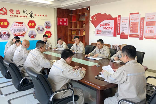 大唐淮北發(fā)電廠開展“沖刺四季度，奪取雙勝利”主題黨日活動