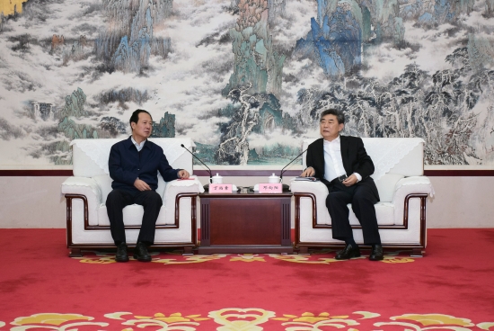 丁焰章拜會安徽省委常委、常務副省長鄧向陽