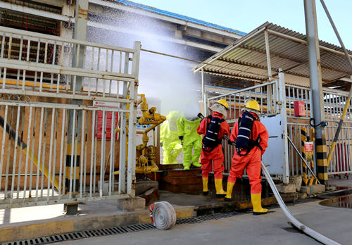 國(guó)能(泉州)熱電有限公司開(kāi)展液氨泄漏演練保安全生產(chǎn)