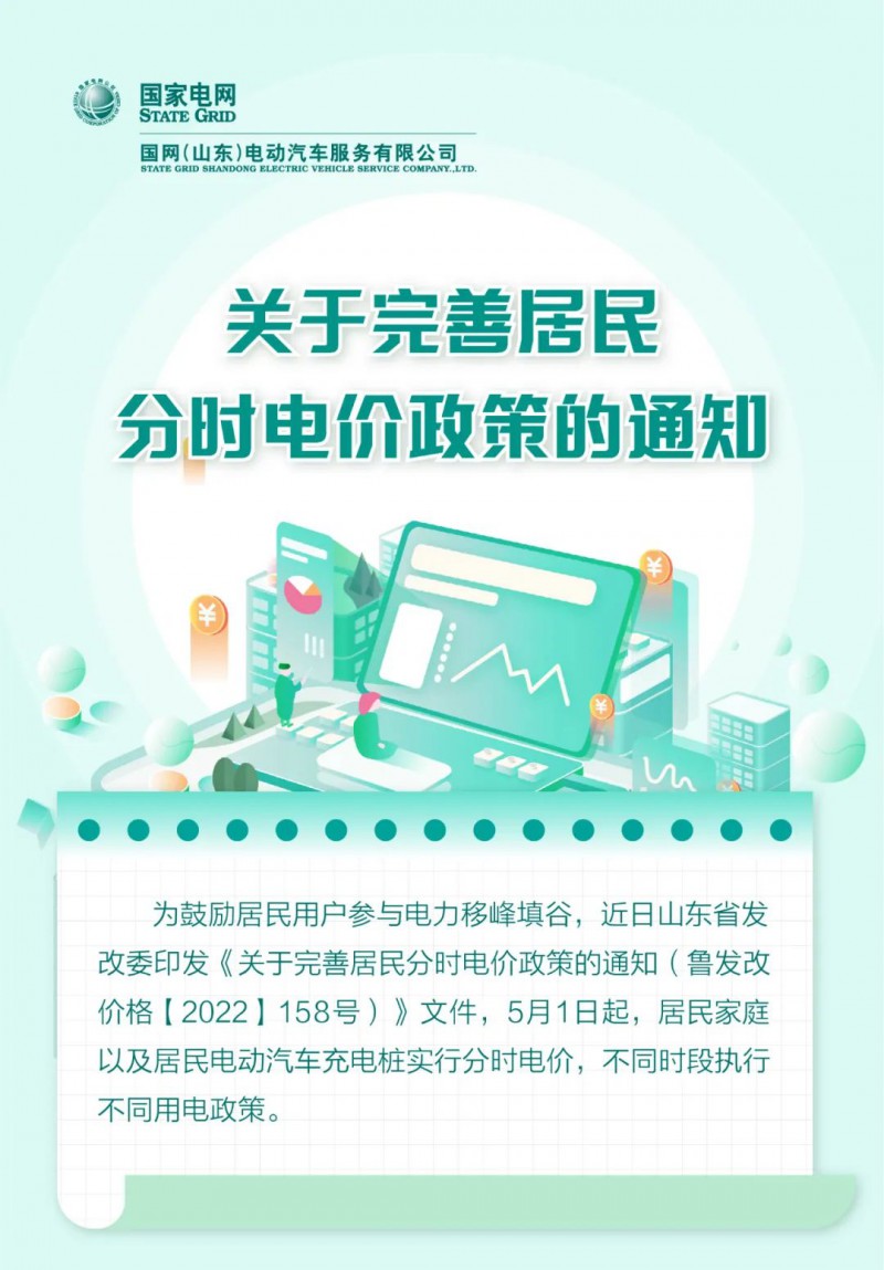 山東居民分時電價政策，5月1日開始執(zhí)行！