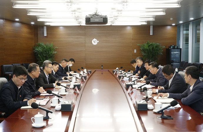 錢智民拜會中國海油董事長、黨組書記汪東進