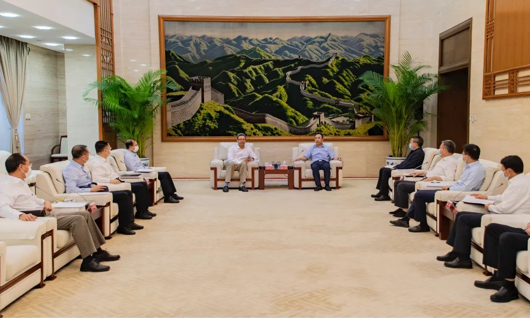 錢智民、江毅到中國大唐交流工作