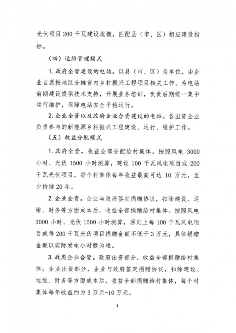 吉林省能源局發(fā)布全國首個出臺的省級“新能源+鄉(xiāng)村振興”方案！