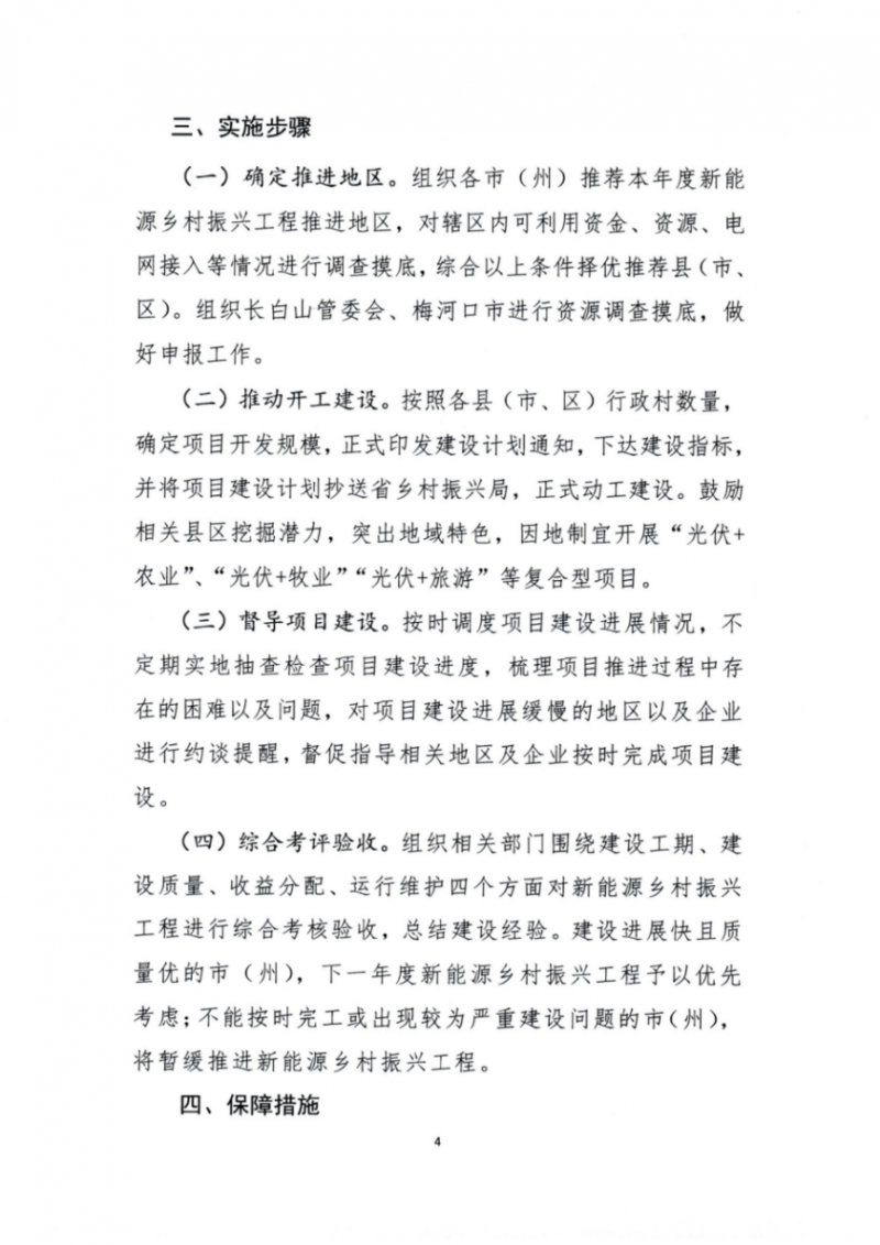 吉林省能源局發(fā)布全國首個出臺的省級“新能源+鄉(xiāng)村振興”方案！