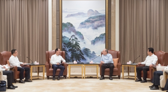 中國電建集團公司黨委書記、董事長丁焰章拜會福建省委書記尹力、省長趙龍