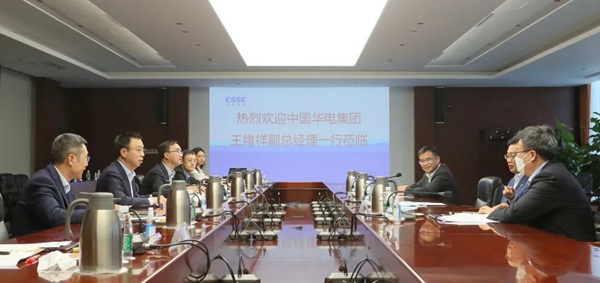 華電集團公司黨組成員、副總經理王緒祥拜會中國船舶黨組成員、副總經理盛紀綱