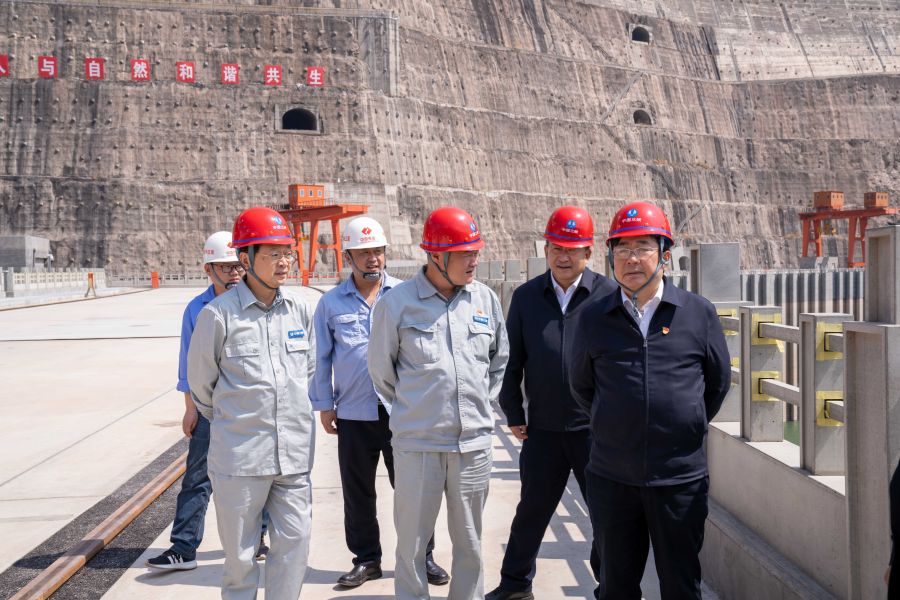 國資委黨建局局長、央企團(tuán)工委書記姚煥調(diào)研白鶴灘水電站