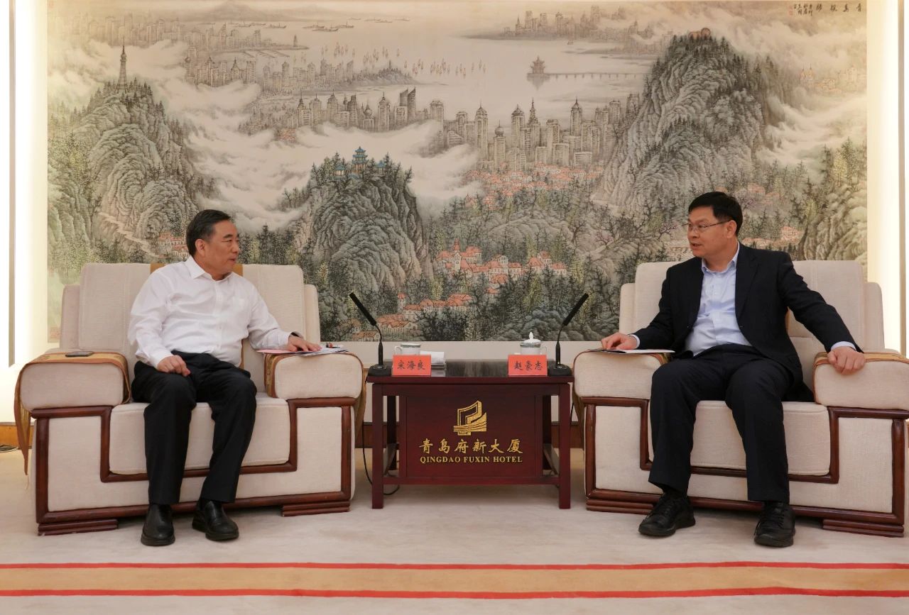 中國能建黨委書記、董事長宋海良與青島市委副書記、市長趙豪志會談