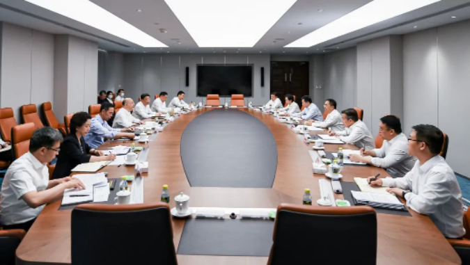 鄒磊、劉明勝與河北省省長王正譜會談