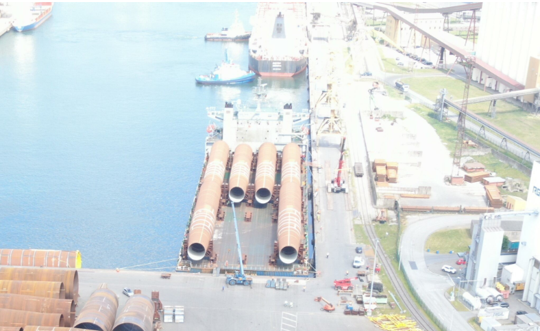 450MW海上風(fēng)電項(xiàng)目！全部單樁發(fā)運(yùn)