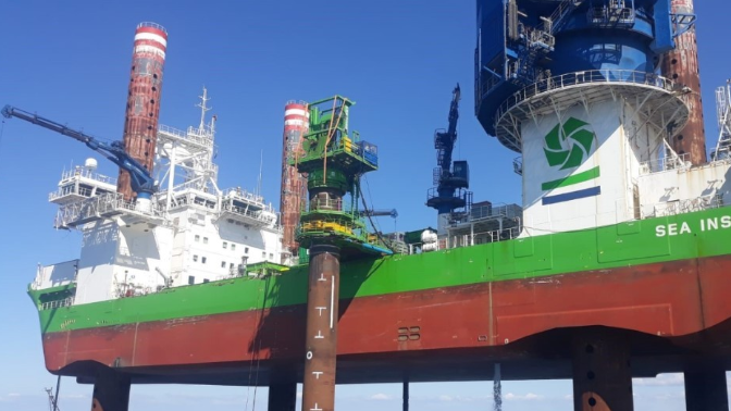 1600噸風(fēng)電安裝船！升級(jí)改造后首秀