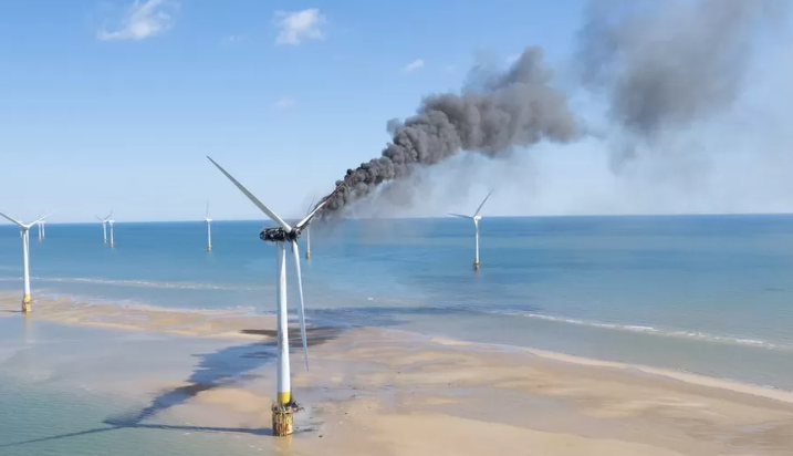 風(fēng)機(jī)起火！這座海上風(fēng)電場(chǎng)暫停運(yùn)營(yíng)