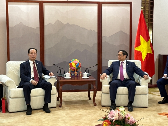 中國電建黨委書記、董事長丁焰章拜會越南總理范明政