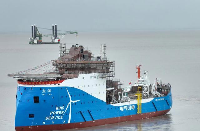 亞洲首制風電運維母船下水，中國海上風電邁向深海的關(guān)鍵一步