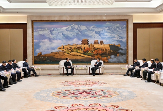 中國電建黨委書記、董事長丁焰章拜會甘肅省委副書記、省長任振鶴