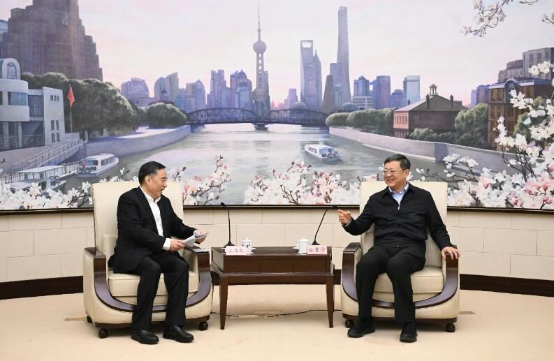 中國能建黨委書記、董事長宋海良拜會上海市委書記陳吉寧、市長龔正