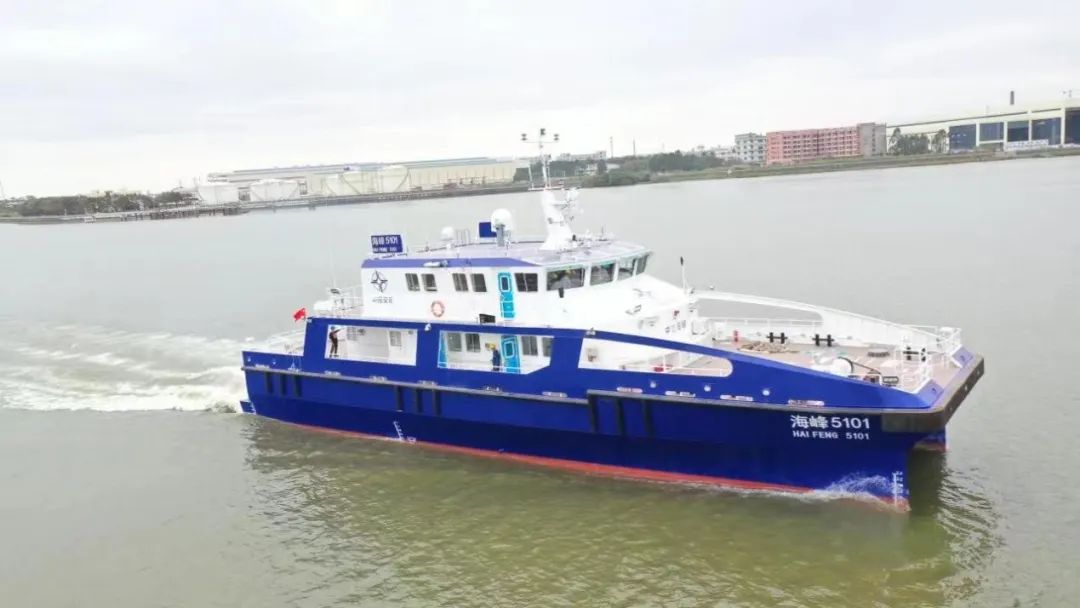 七〇二所研發(fā)的兩型風(fēng)電運維首制船圓滿完成試航！