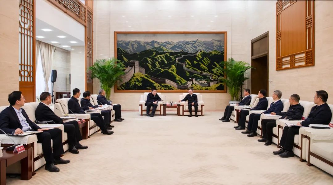 大唐集團(tuán)董事長、黨組書鄒磊與國家電網(wǎng)董事長、黨組書記張智剛會談