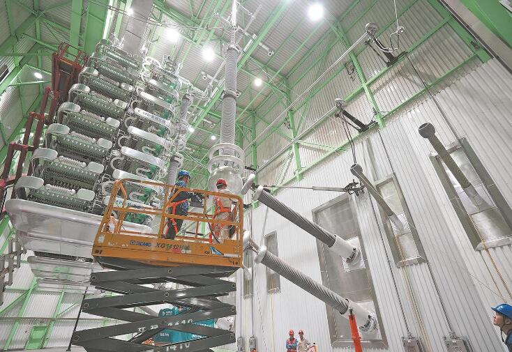 上?！?00千伏南橋換流站年度檢修完成