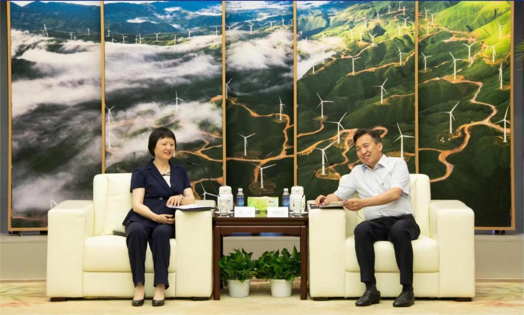 運(yùn)達(dá)股份黨委書(shū)記、董事長(zhǎng)高玲拜訪國(guó)家電投黨組書(shū)記、董事長(zhǎng)劉明勝