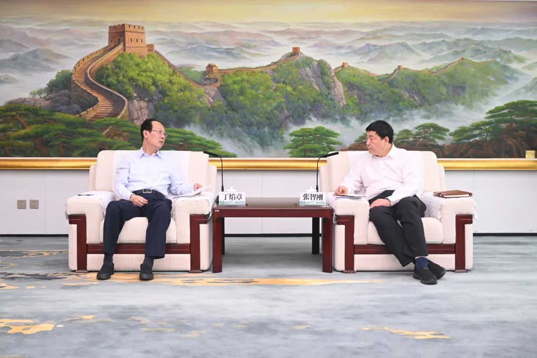 中國電建黨委書記、董事長丁焰章與國家電網(wǎng)有限公司董事長、黨組書記張智剛舉行會談