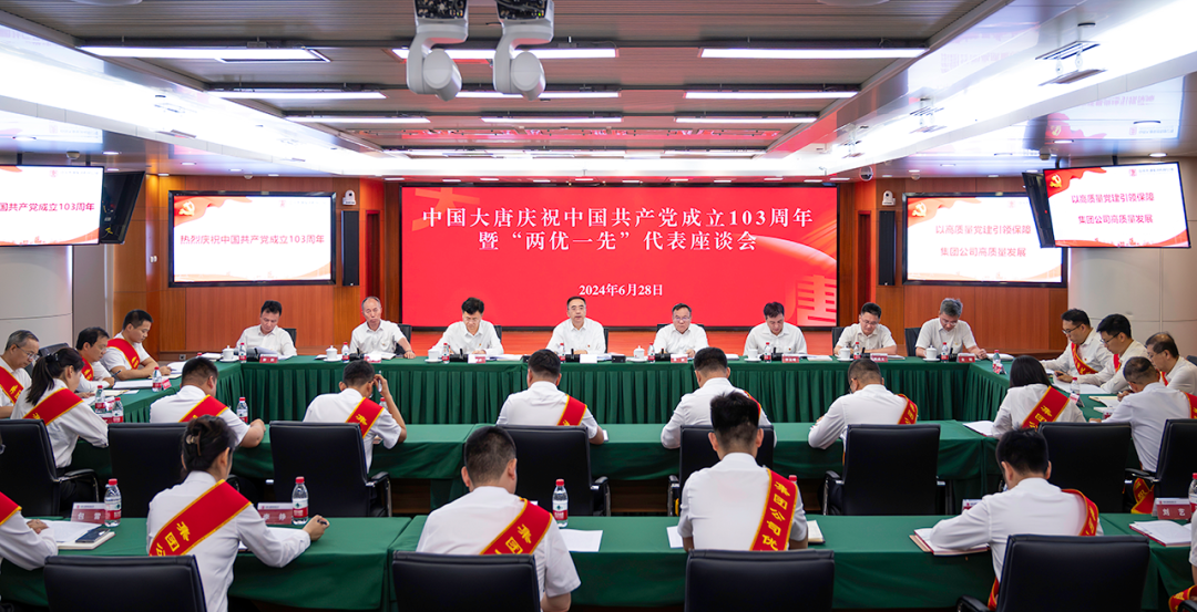 大唐集團召開慶祝中國共產(chǎn)黨成立103周年暨“兩優(yōu)一先”代表座談會