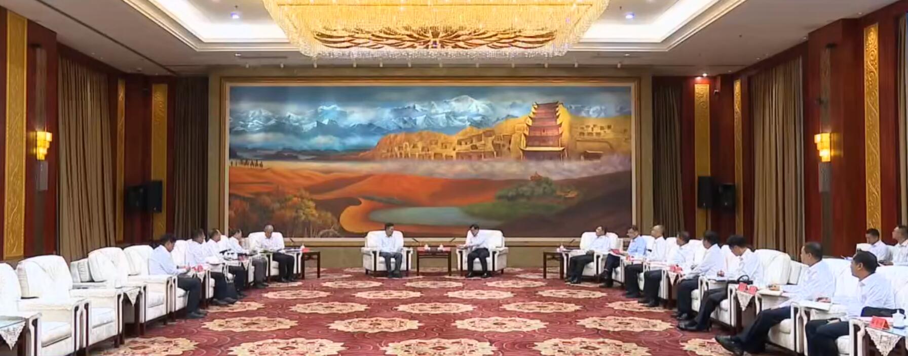 國(guó)家電投董事長(zhǎng)劉明勝、總經(jīng)理栗寶卿拜會(huì)甘肅省委書(shū)記胡昌升、省長(zhǎng)任振鶴