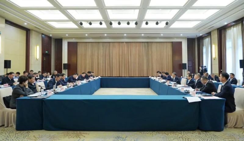 中國能建黨委書記、董事長宋海良與臨沂市委書記任剛會談