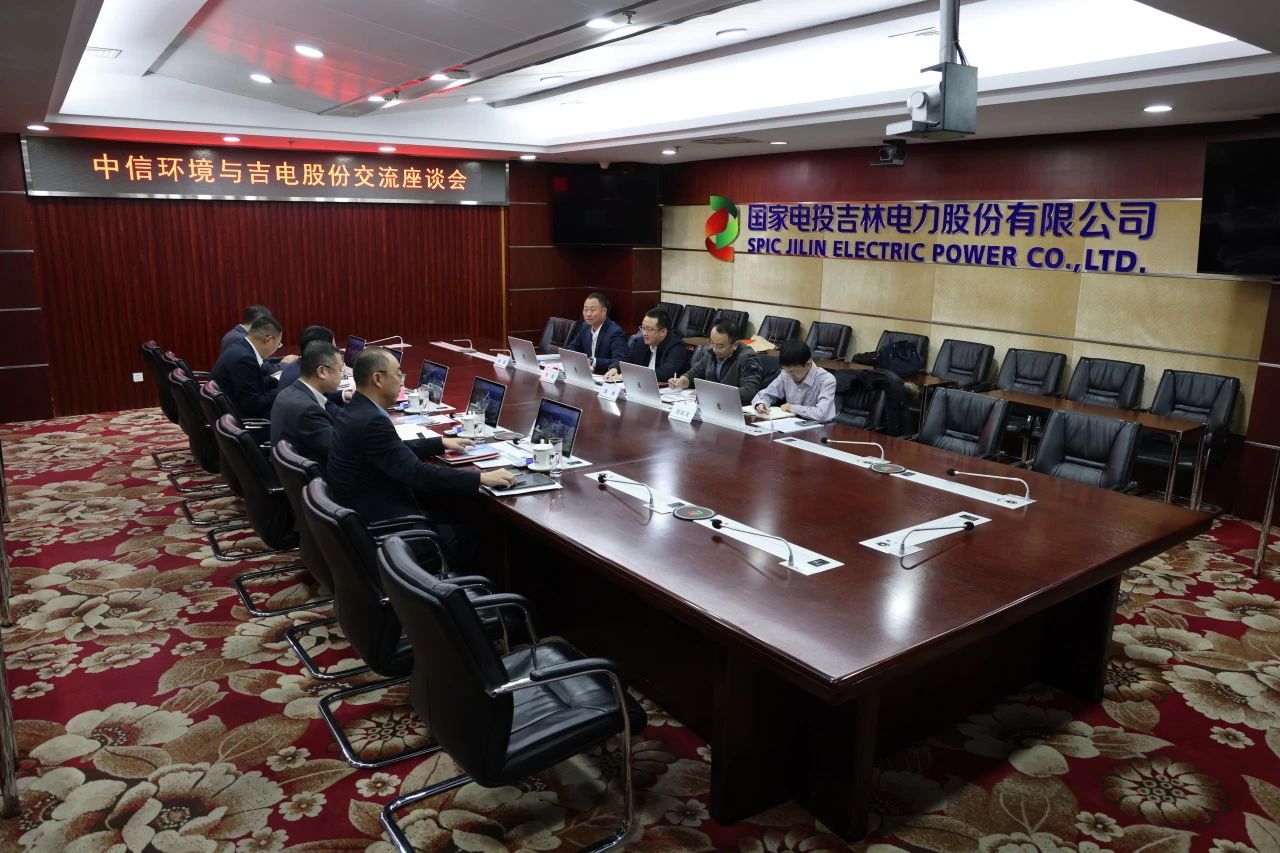 中信環(huán)境黨委副書記、總經理孫磊一行到訪吉電股份