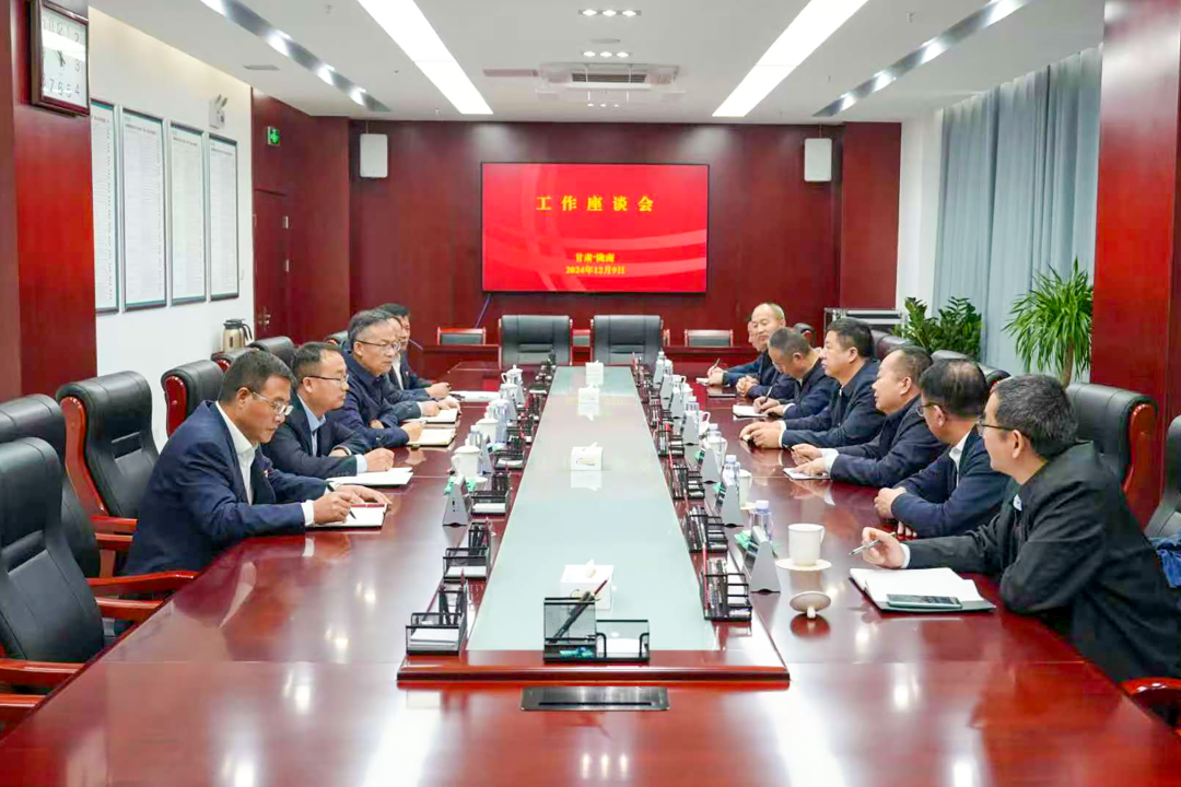 大唐甘肅公司黨委書(shū)記王建偉與國(guó)網(wǎng)隴南電力公司總經(jīng)理、黨委副書(shū)記王建眾會(huì)談