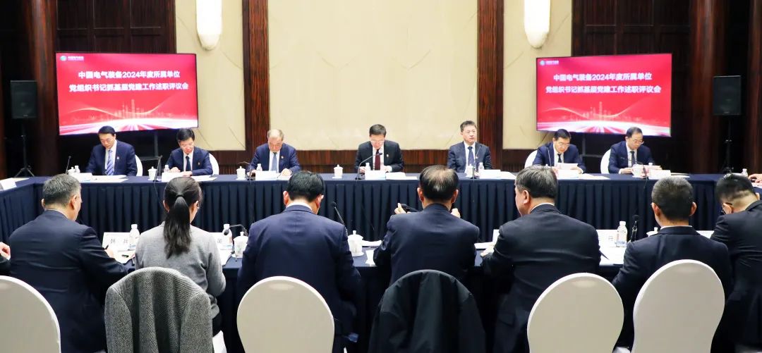 中國(guó)電氣裝備黨委召開2024年度所屬單位黨組織