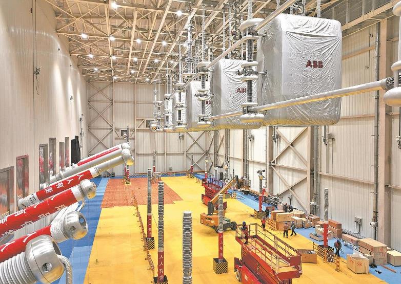 ±800千伏東平換流站進入設備安裝調(diào)試階段