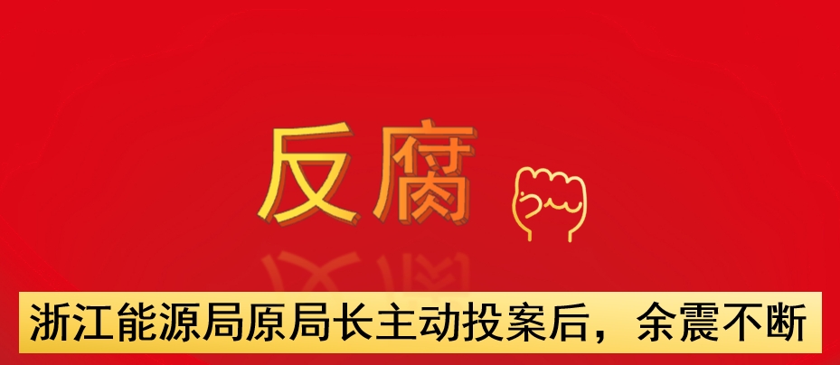 浙江能源局原局長主動(dòng)投案后，余震不斷