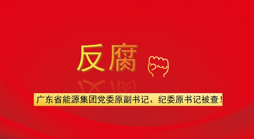 廣東省能源集團(tuán)黨委原副書記、紀(jì)委原書記被查！