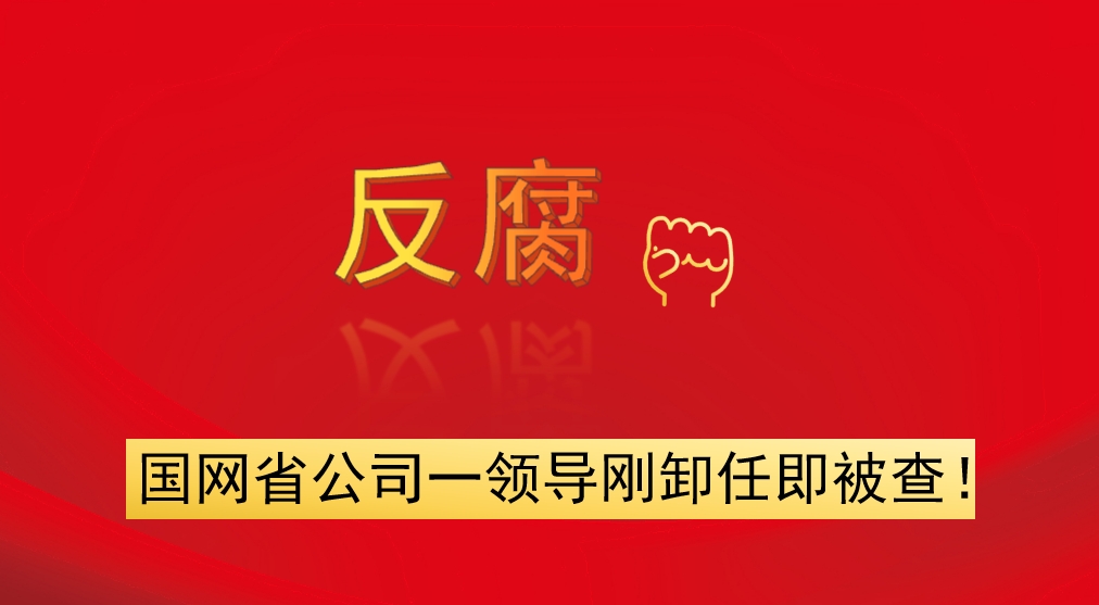 國網(wǎng)省公司一領(lǐng)導(dǎo)剛卸任即被查！