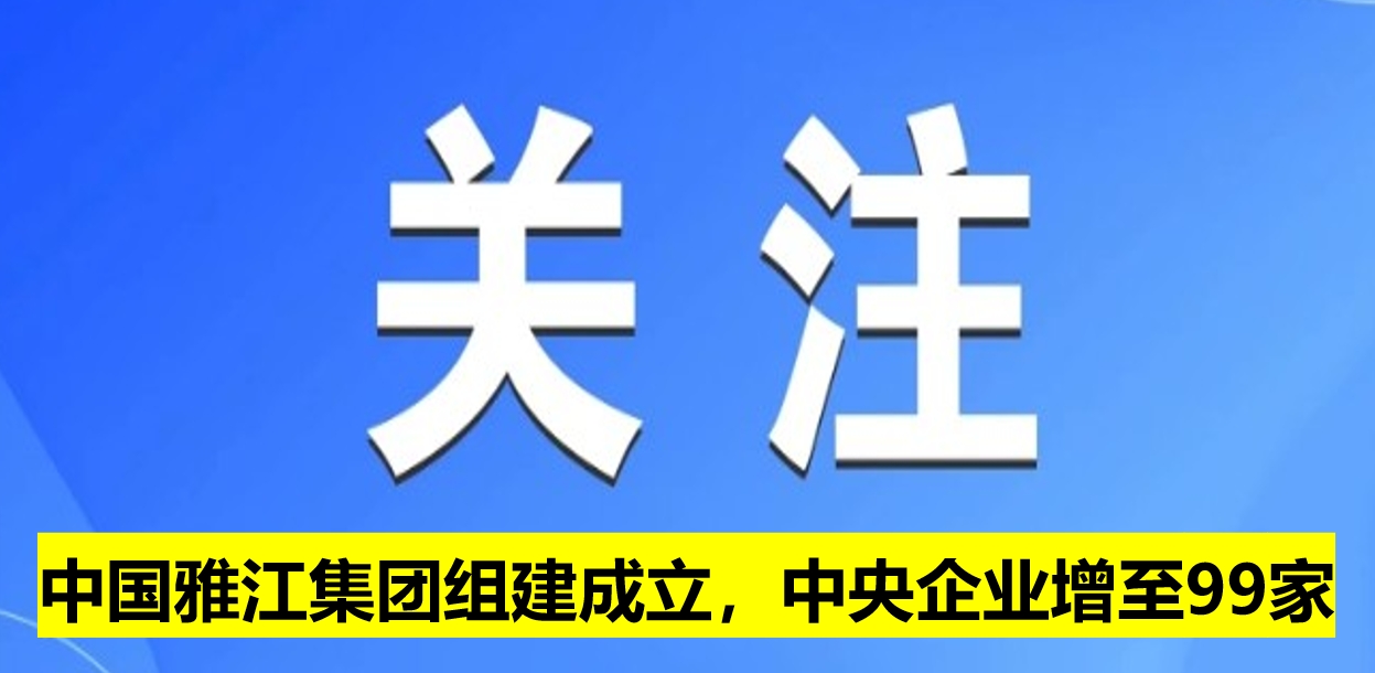 中國雅江集團(tuán)組建成立，中央企業(yè)增至99家